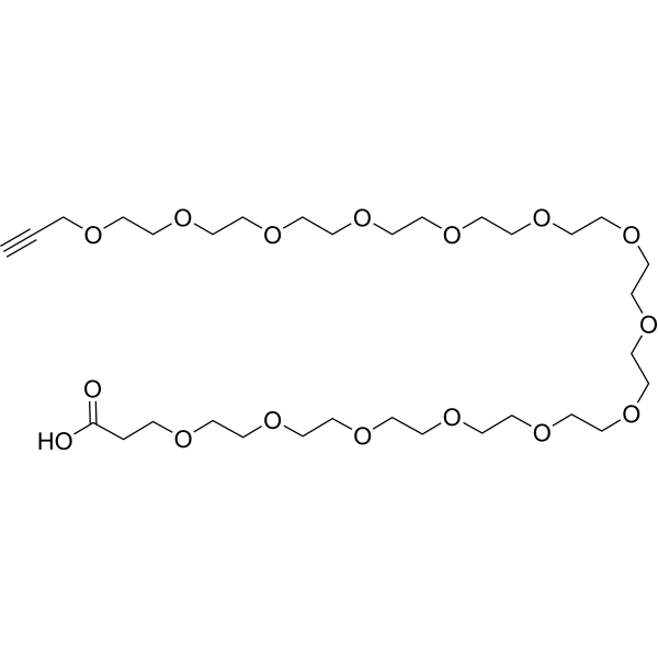 Propargyl-PEG14-acid Chemical Structure