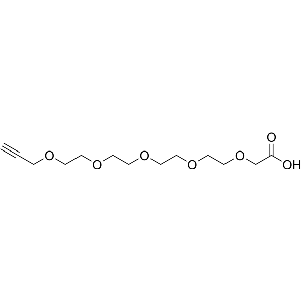 Propargyl-PEG4-CH2COOH Chemical Structure