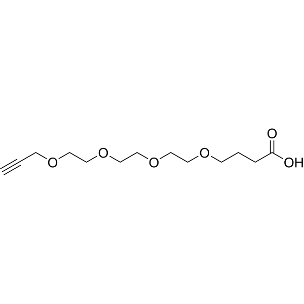 Propargyl-PEG4-CH2-acid Chemical Structure
