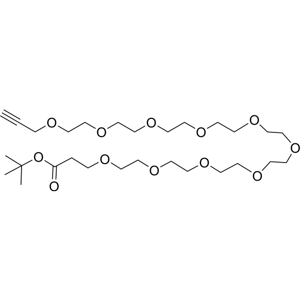 Propargyl-PEG10-Boc Chemical Structure