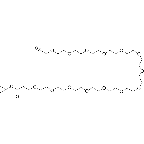 Propargyl-PEG14-Boc Chemical Structure