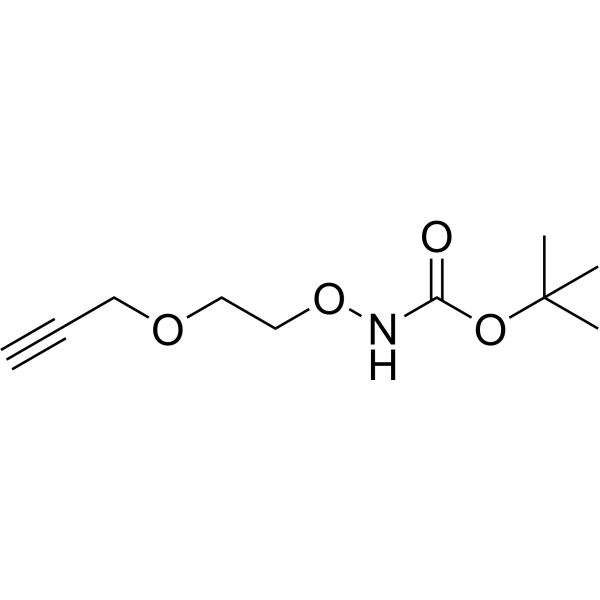 Boc-aminooxy-PEG1-propargyl Chemical Structure