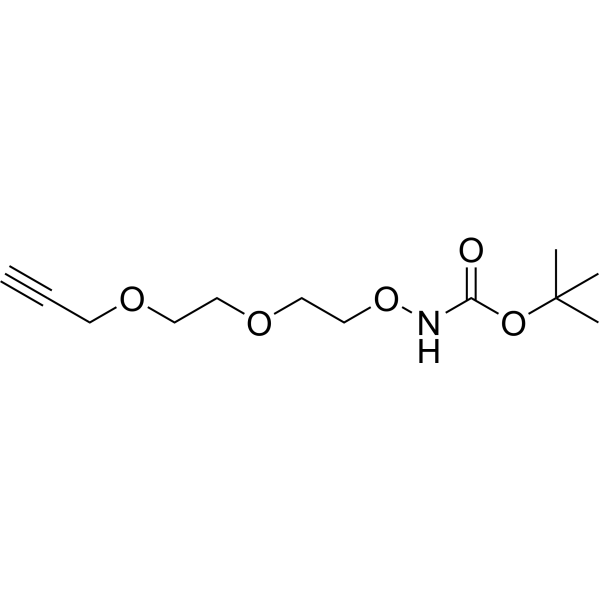 Boc-aminooxy-PEG2-propargyl Chemical Structure