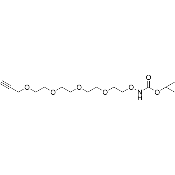 Boc-aminooxy-PEG4-propargyl Chemical Structure