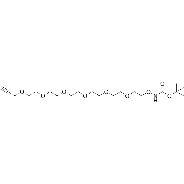 t-Boc-aminooxy-PEG6-propargyl Chemical Structure
