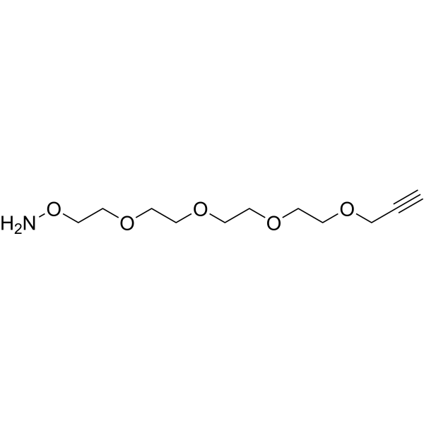 Aminooxy-PEG4-propargyl Chemical Structure