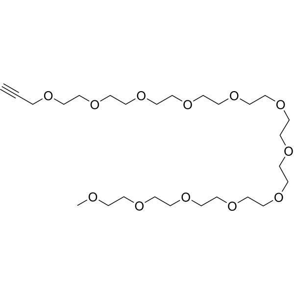 Propargyl-PEG11-methane Chemical Structure