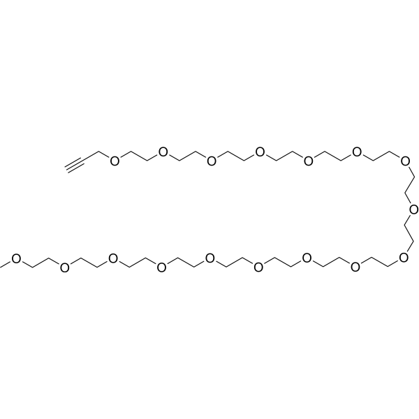 Propargyl-PEG17-methane Chemical Structure