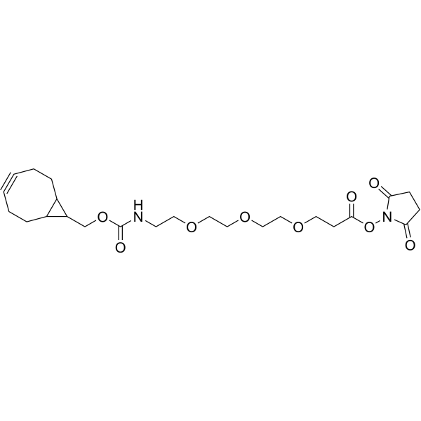 endo-BCN-PEG3-NHS ester Chemical Structure