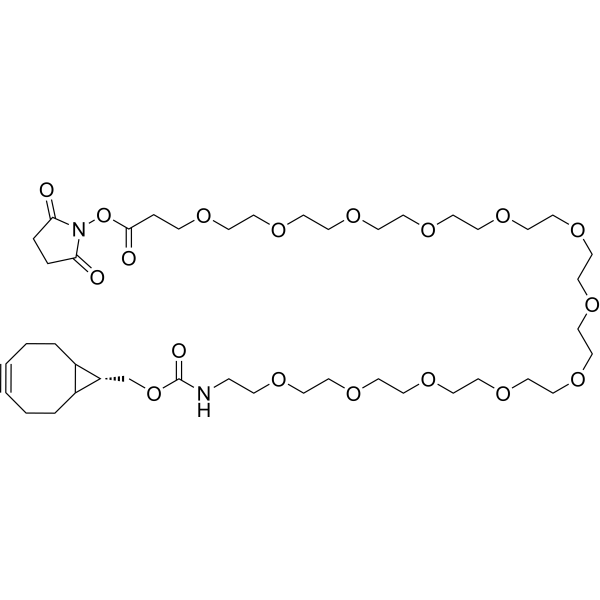 endo-BCN-PEG12-NHS ester Chemical Structure