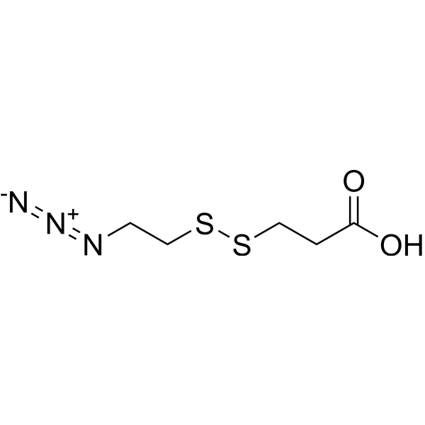Azidoethyl-SS-propionic acid Chemical Structure
