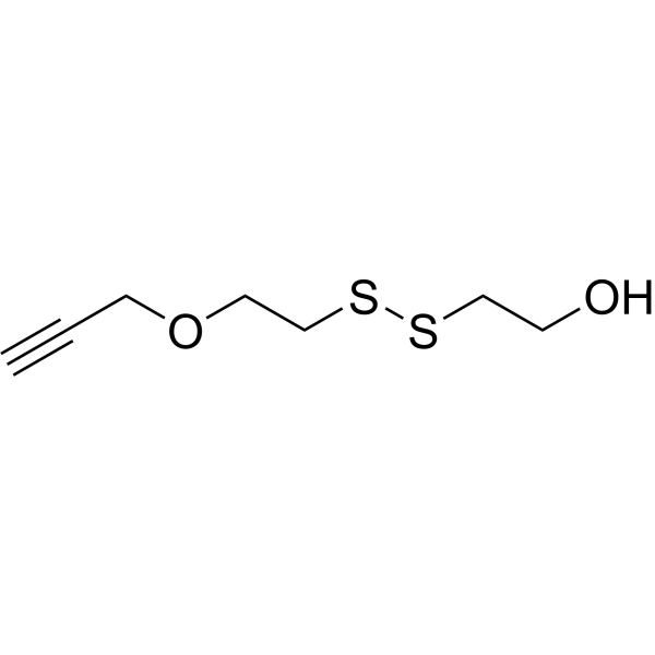 Propargyl-PEG1-SS-alcohol Chemical Structure