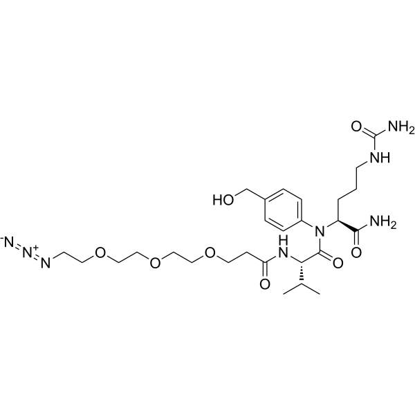 Azido-PEG3-Val-Cit-PAB-OH Chemical Structure