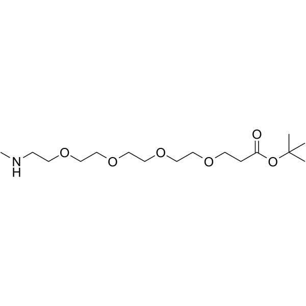 Methylamino-PEG4-Boc Chemical Structure