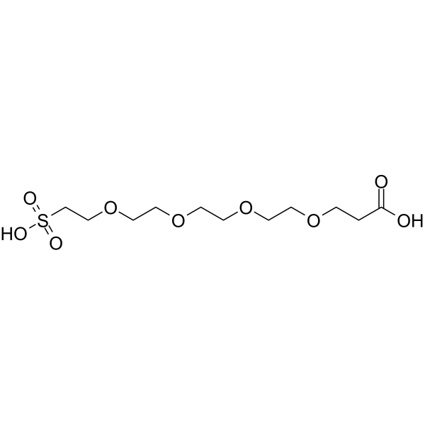 Carboxy-PEG4-sulfonic acid Chemical Structure