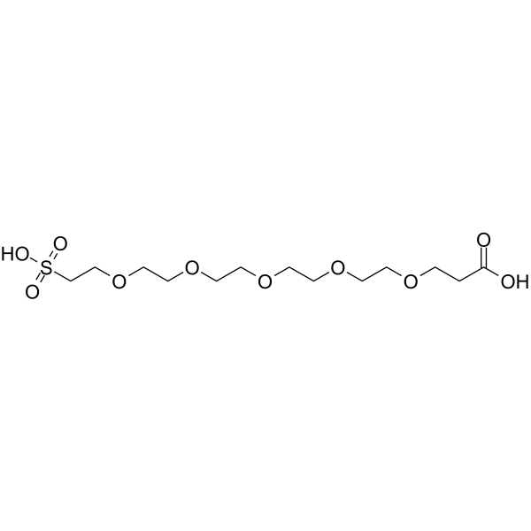 Carboxy-PEG5-sulfonic acid Chemical Structure