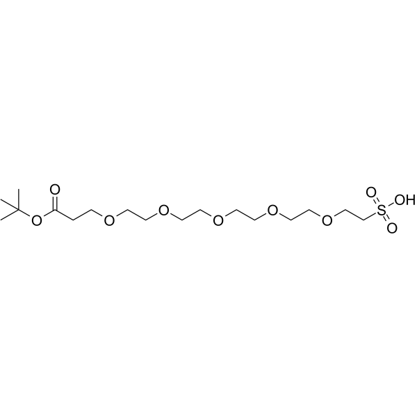 Butoxycarbonyl-PEG5-sulfonic acid Chemical Structure