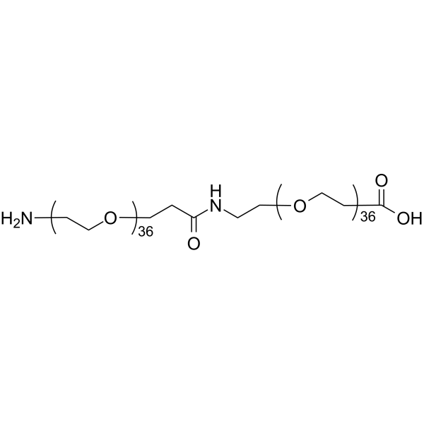Amino-PEG36-CONH-PEG36-acid Chemical Structure