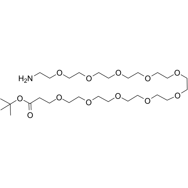 Amino-PEG10-Boc Chemical Structure