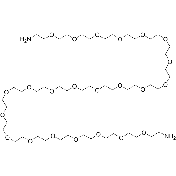 Amino-PEG23-amine Chemical Structure