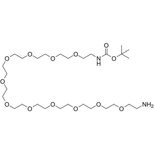 Boc-NH-PEG11-NH2 Chemical Structure