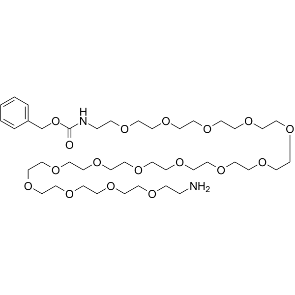 Cbz-N-PEG15-amine Chemical Structure