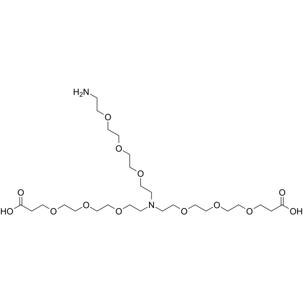 N-(Amino-PEG3)-N-bis(PEG3-acid) Chemical Structure