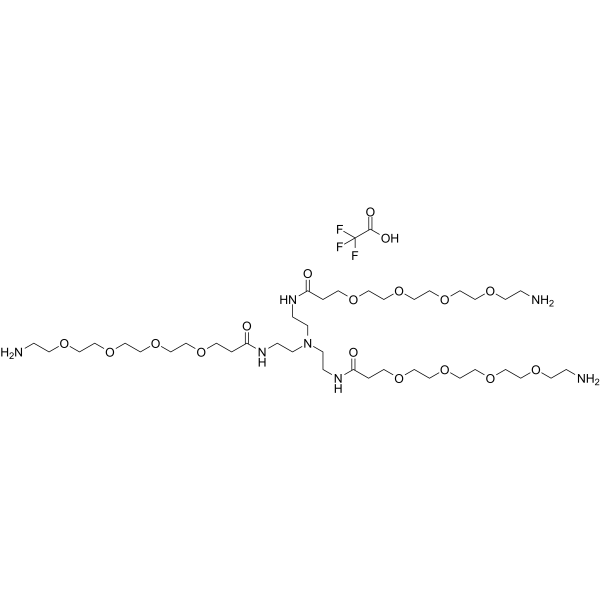 Tri(Amino-PEG4-amide)-amine TFA Chemical Structure