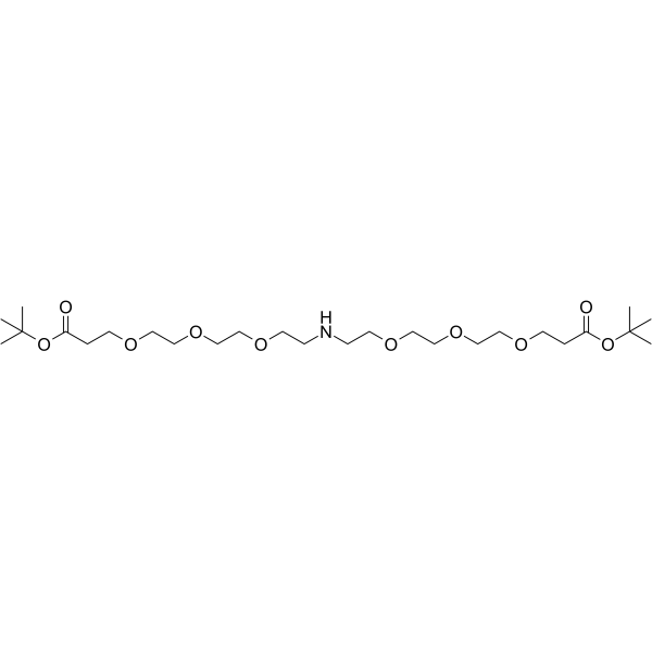 NH-bis(PEG3-Boc) Chemical Structure