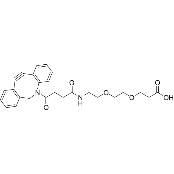 DBCO-PEG2-acid Chemical Structure