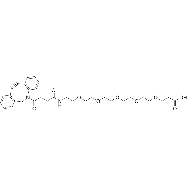 DBCO-PEG5-acid Chemical Structure