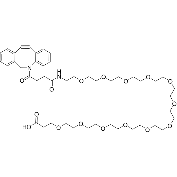 DBCO-PEG12-acid Chemical Structure