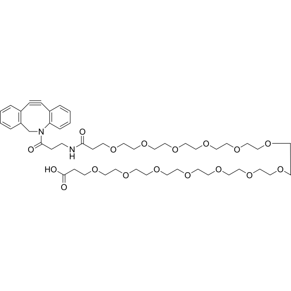 DBCO-NHCO-PEG13-acid Chemical Structure