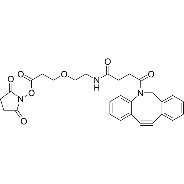 DBCO-PEG1-NHS ester Chemical Structure
