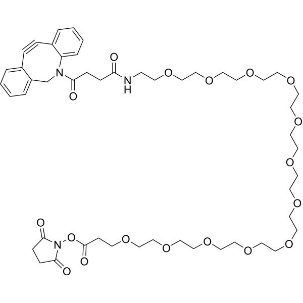 DBCO-PEG12-NHS ester Chemical Structure