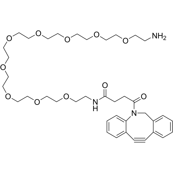 DBCO-PEG9-amine Chemical Structure