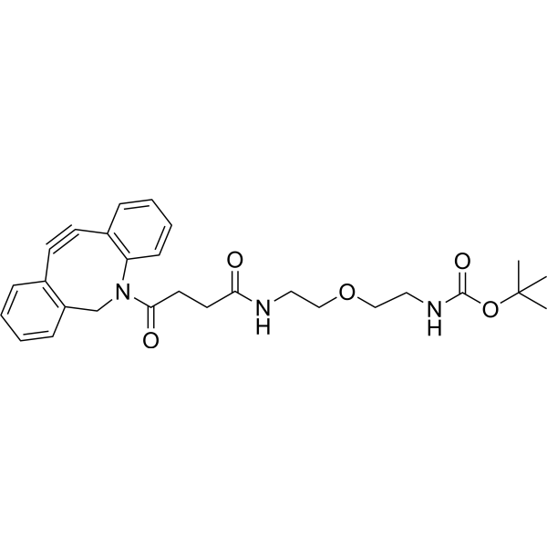 DBCO-PEG1-NH-Boc Chemical Structure