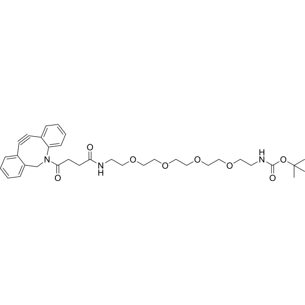 DBCO-PEG4-NH-Boc Chemical Structure
