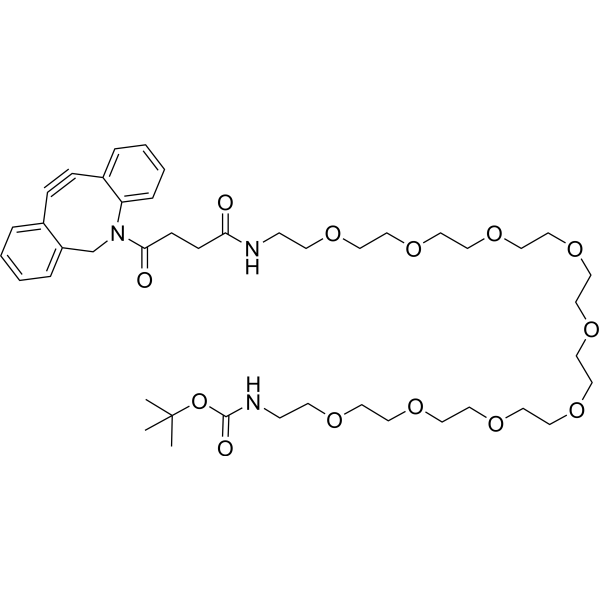DBCO-PEG9-NH-Boc Chemical Structure