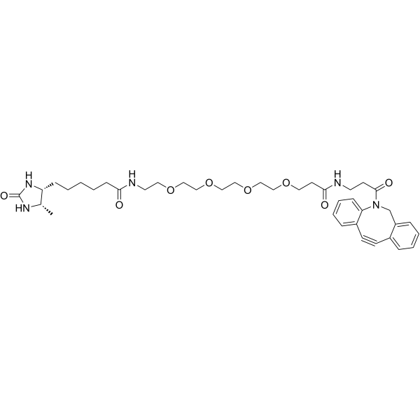 DBCO-PEG4-Desthiobiotin Chemical Structure