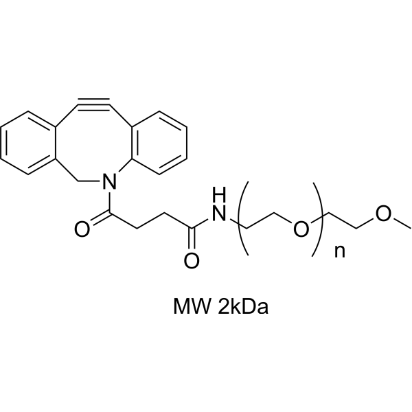 DBCO-mPEG (MW 2kDa) Chemical Structure