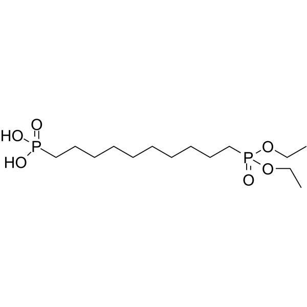 [10-(Diethoxy-phosphoryl)-decyl]-phosphonic acid Chemical Structure