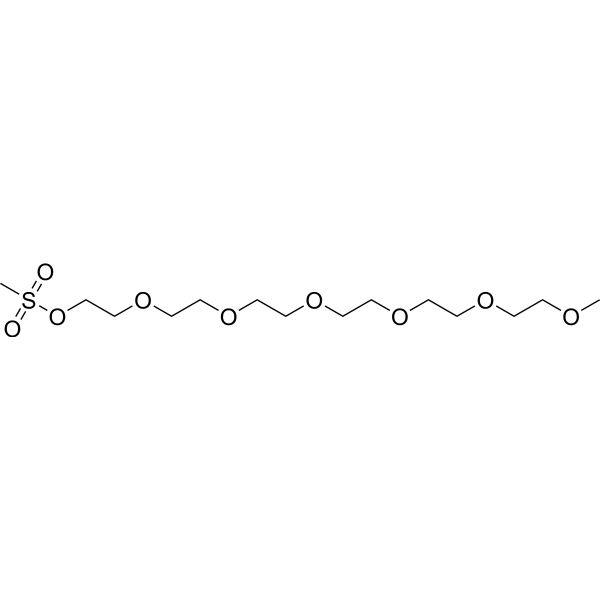 m-PEG6-MS Chemical Structure