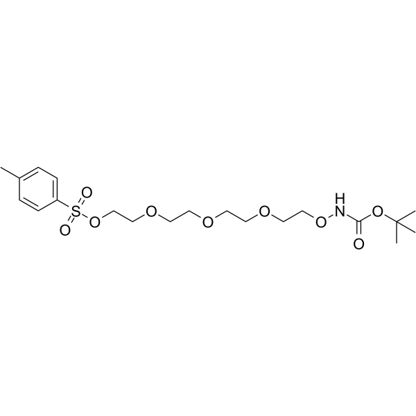 Boc-Aminooxy-PEG4-Tos Chemical Structure