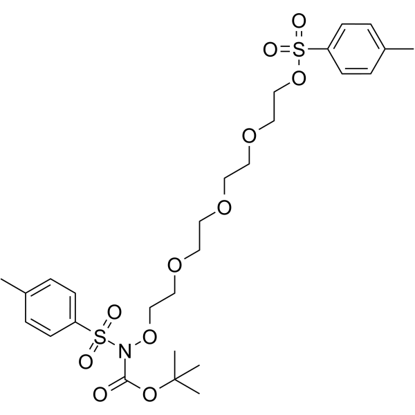 Tos-aminoxy-Boc-PEG4-Tos Chemical Structure