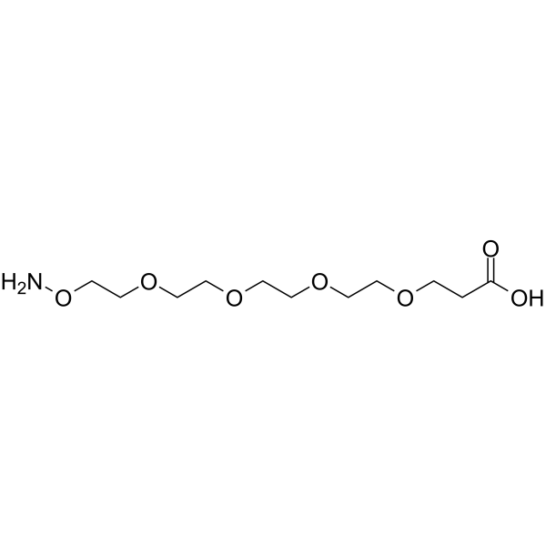Aminooxy-PEG4-acid Chemical Structure