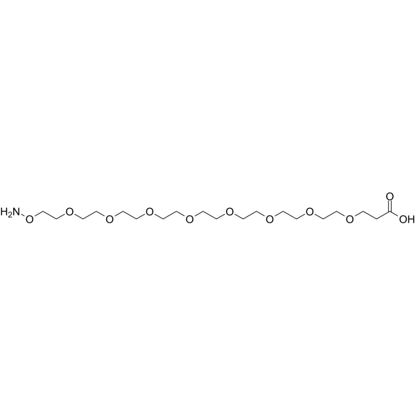 Aminooxy-PEG8-acid Chemical Structure
