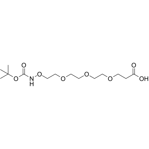 Boc-Aminooxy-PEG3-acid Chemical Structure