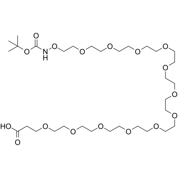 t-Boc-Aminooxy-PEG12-acid Chemical Structure