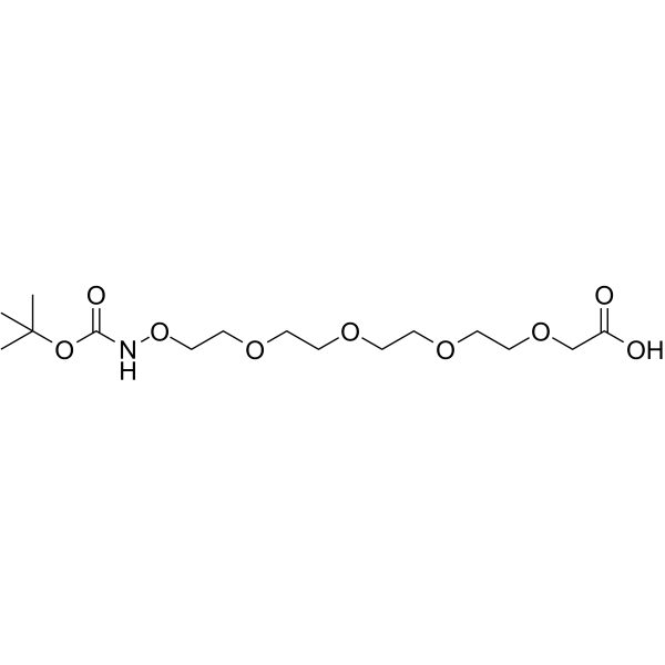 Boc-Aminooxy-PEG4-CH2CO2H Chemical Structure